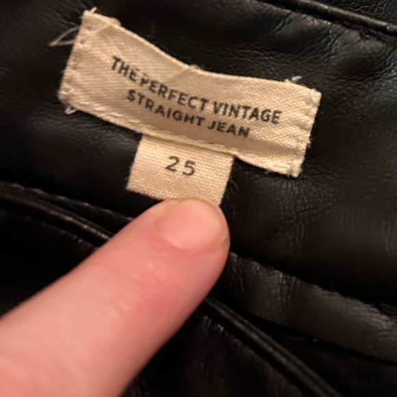 Madewell Perfect Vintage Faux Leather Pants 25 EUC - Picture 5 of 8